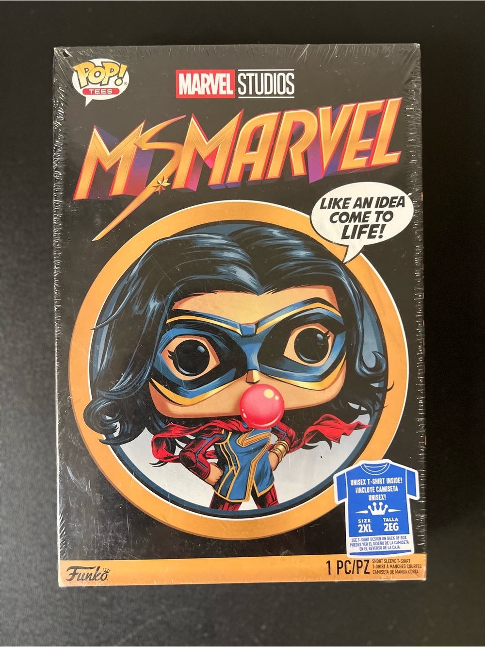 Funko POP! Tees Marvel Studios Ms. Marvel T-Shirt Size 2XL Limited Edition New